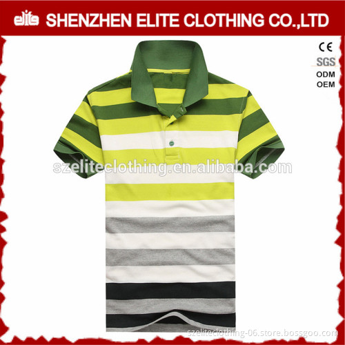 Wholesale Prices Fashion Stripes Polo Shirts 100% Cotton